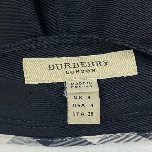 Burberry London Women's Black Minimalist Straight‎ Boss Career Skirt IT 38/W29 - Picture 9 of 13